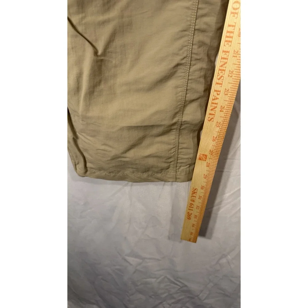 The North Face Convertible Cargo Belted Pants Mens XL Beige Work Hiking Outdoor‎